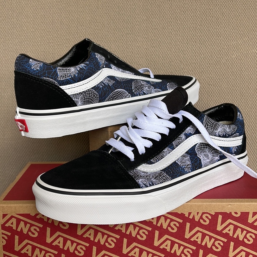 Vans Old Skool Wireframe Skulls Black / True White WMNS - Picture 9 of 16